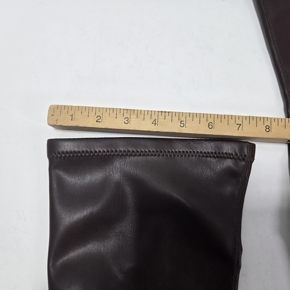 Stella McCartney Skyla Stretch Alter Mat Dark Brown Over-the-Knee Boots Size 7 - Picture 7 of 16